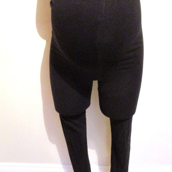 BLOOMING MARVELLOUS MATERNITY BLACK OVER BUMP FULL LENGTH LEGGINGS SIZE 8 - Picture 1 of 2